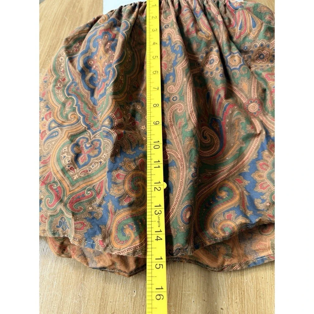 Vintage Ralph Lauren Brianna Paisley Bedskirt Blue Label, Queen Size